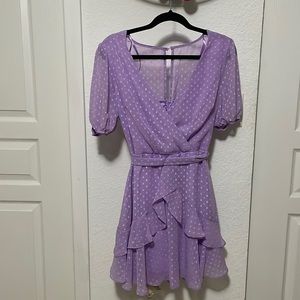 B. Darlin Chiffon Ruffled Hem Dress, Juniors size 7/8